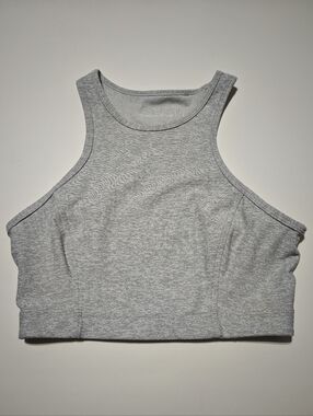 Outdoor Voices Women's Heather Gray High-Neck Sports Bra Size S